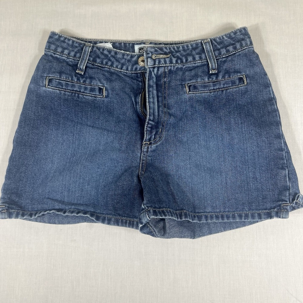 Xhilaration Womens Size 3 Denim Shorts Blue 100% Cotton Mid Rise Casual